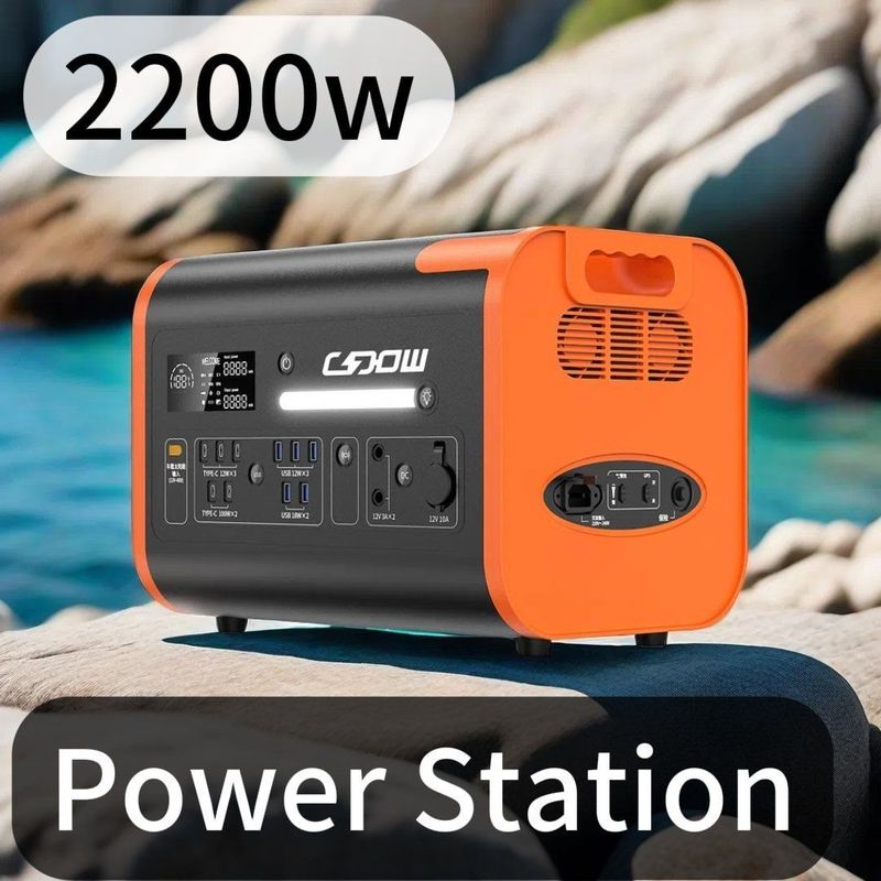 Wireless Charging Solar Portable Power 2200W Mobile Standby Board für schwarzes Auto Camping