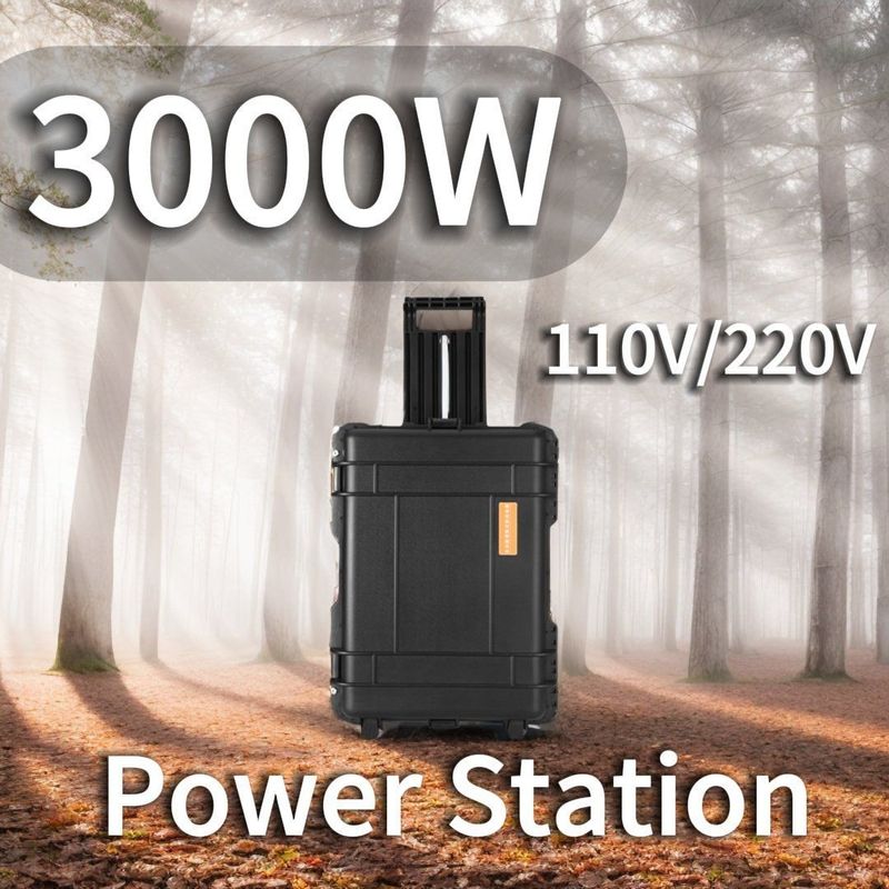 LT-30 Outdoor-Portable Power Station 3000W mit abnehmbaren Stangen und LiFePO4-Batterie