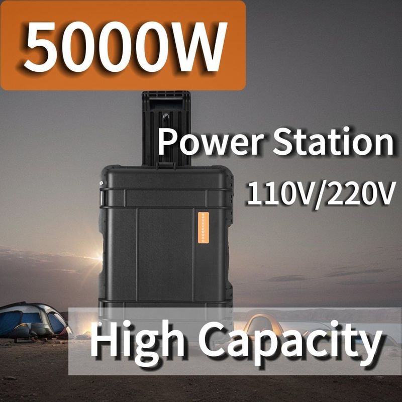 LiFePO4 5000W Power Bank Portable Station mit 6-7h Ladezeit Solargeneratoren