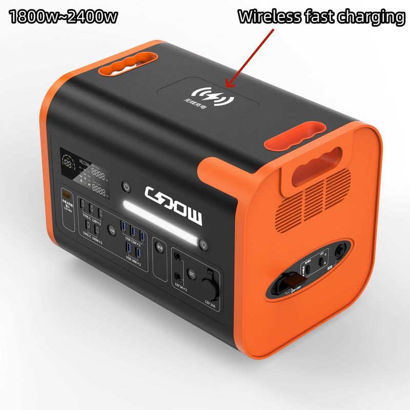 LiFePO4 220V 2048wh reine Sinuswelle tragbare mobile Kraftanlage für Camping im Freien