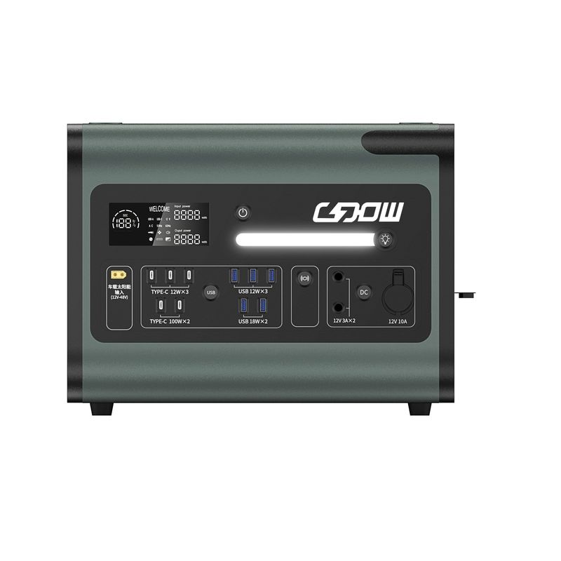 LiFePO4 Lithiumbatterie 2200W Wechselstrom-Solargenerator Portable Power Station für Notfälle