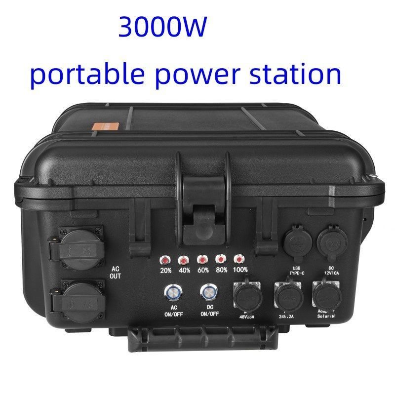Reiner Sinuswellenumrichter 3000W Großkapazität Portable Solarkraftwerk für den Außenbereich