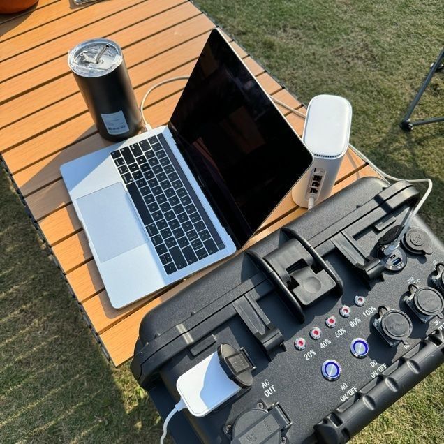 Schwarze 7000 Watt-Fahrräder Portable Power Supply Ihre Stromquelle für Heim-RV und Mobilgeräte