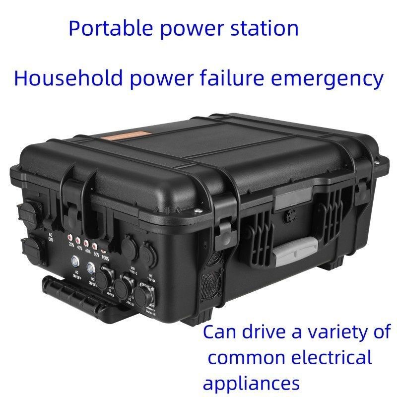 CE.Un38.3 Zertifizierte 3000W LiFePO4 Outdoor-Portable Power Station mit USB/Type-C 18W Max