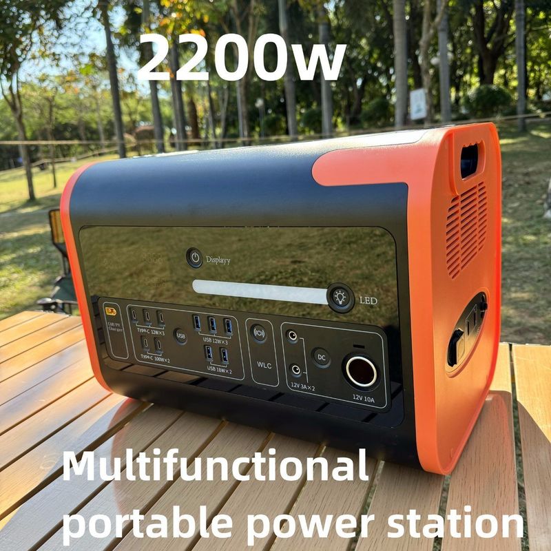 2200W Solargenerator für schnelles Laden und drahtloses Laden in Notfällen