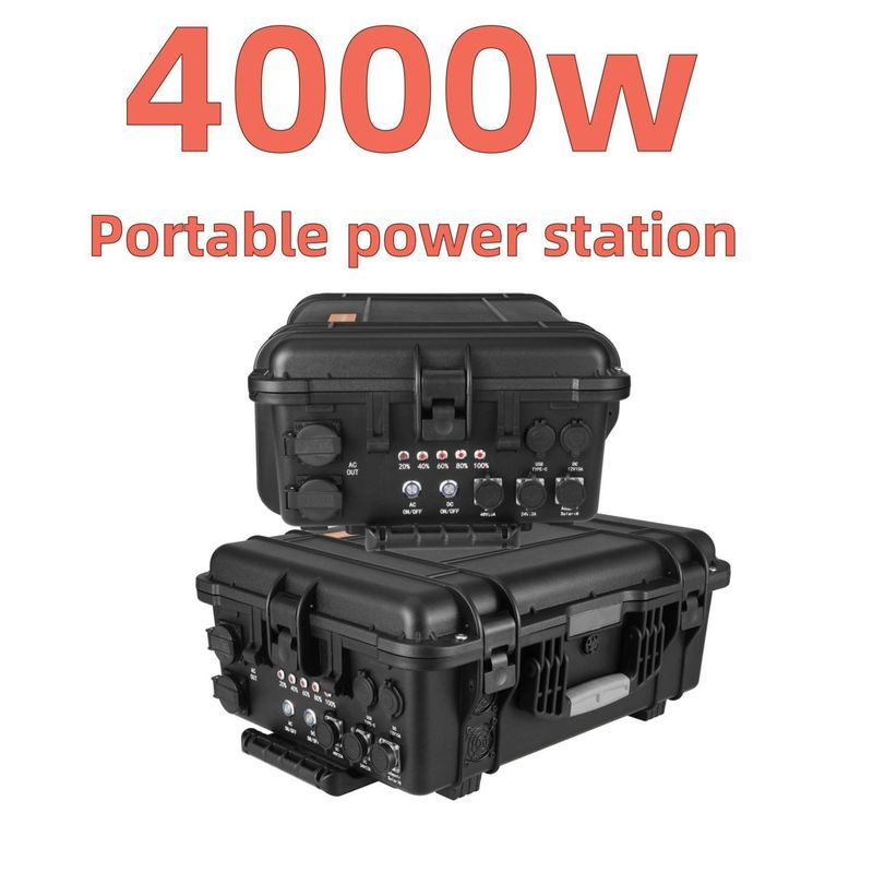 Wechselstromadapter Ladeweise Schwarze Farbe 4000 Watt Solargenerator für Notkraftwerke