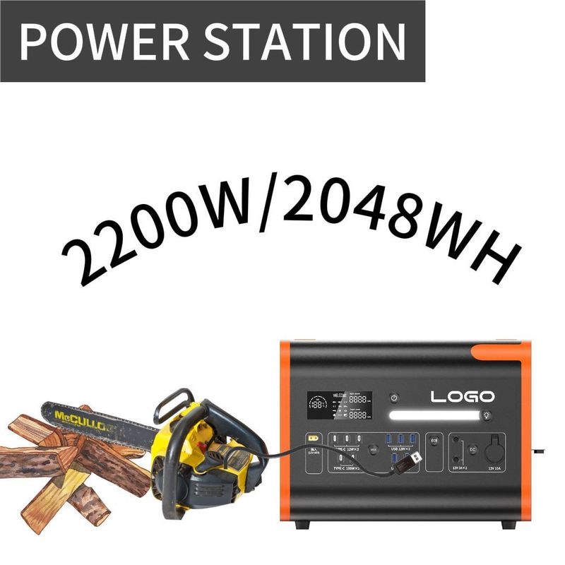 1500W tragbare Mobilgenerator Solarkraftwerk Schnellladung Ununterbrochene Stromversorgung