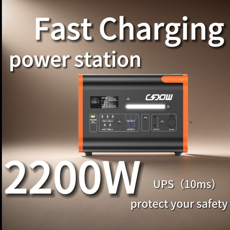 Reine Sinuswelle 2000 Watt Solar-Portable Power Generator LiFePO4 Batterie und BMS Schutz