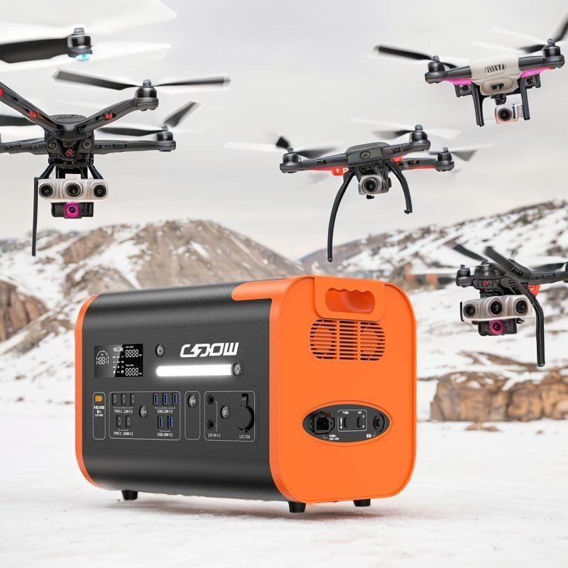 USB- und Typ-C 2000W Mini-Lithium-Batterie-Generator für Zuhause/Außen/Camping/Notfall