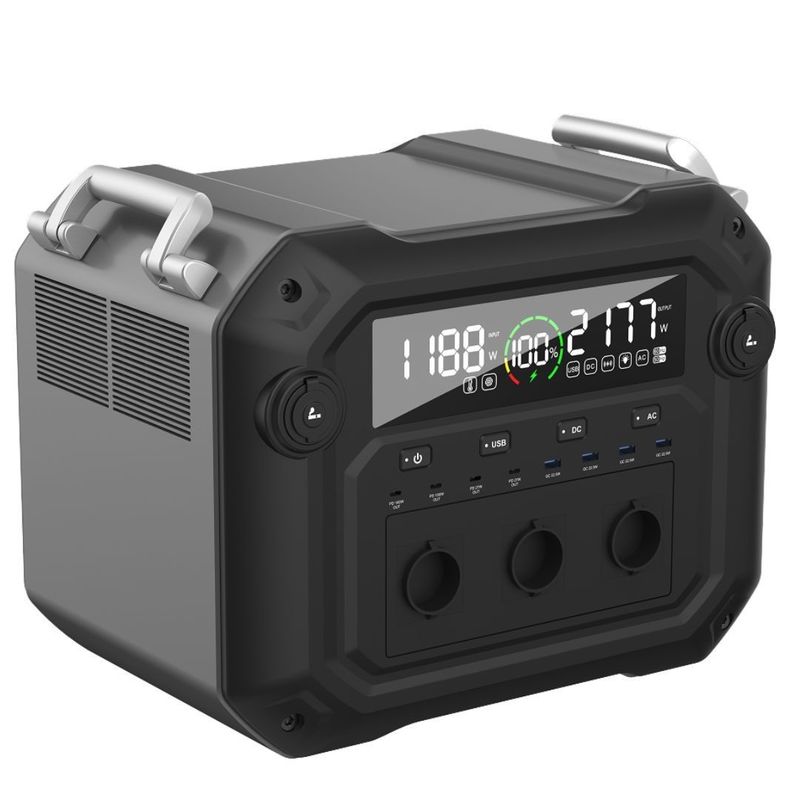 1200 Watt Ladekraft 2500 Watt Hochleistungssolargenerator für Haushalts-Portable Power Station