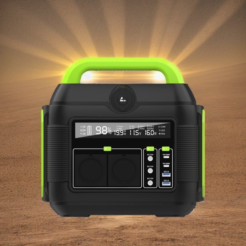 600W Kraftwerk Strombank Lithiumbatterie Enthüllen Flüssigkristall-Display für Camping