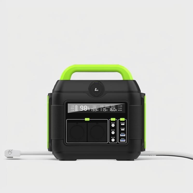 Outdoor Solar Charging Portable Power Station mit 600W Lithiumbatterie und abnehmbarem Pack