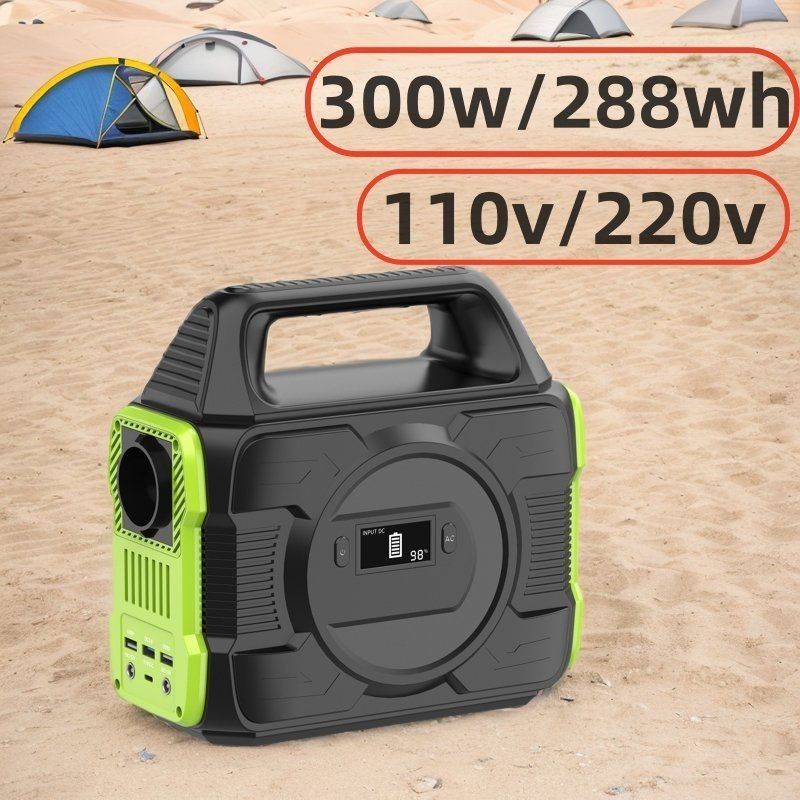 288wh tragbares Kraftwerk mit 300W reinem Sinuswellenumrichter und Lithiumbatterie