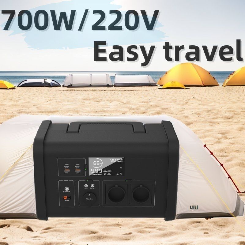 Synusoidale Welle 700W tragbare Solargenerator für Notfälle im Freien und Lithiumbatterie