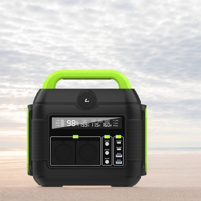 Liquid Crystal Display 600W Schnellladekraft Mini-Notfallgenerator mit EU-Ausgangssteckdose