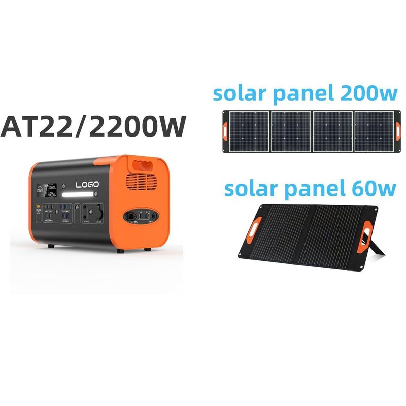 AT22 2024 Portable 2200W2048wh Lithiumbatterie-Kraftwerk zum Laden von Elektrofahrzeugen