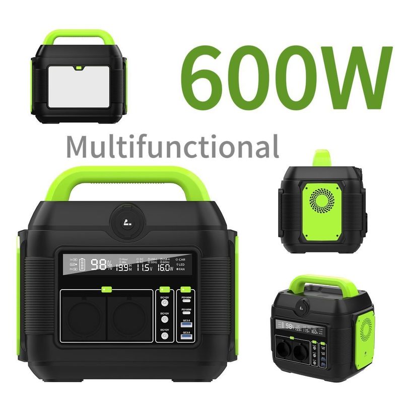 600 Watt Wechselstrom-Ausgang Portable Power Station für Notfall-Energie Speicherung MPPT ist unerlässlich