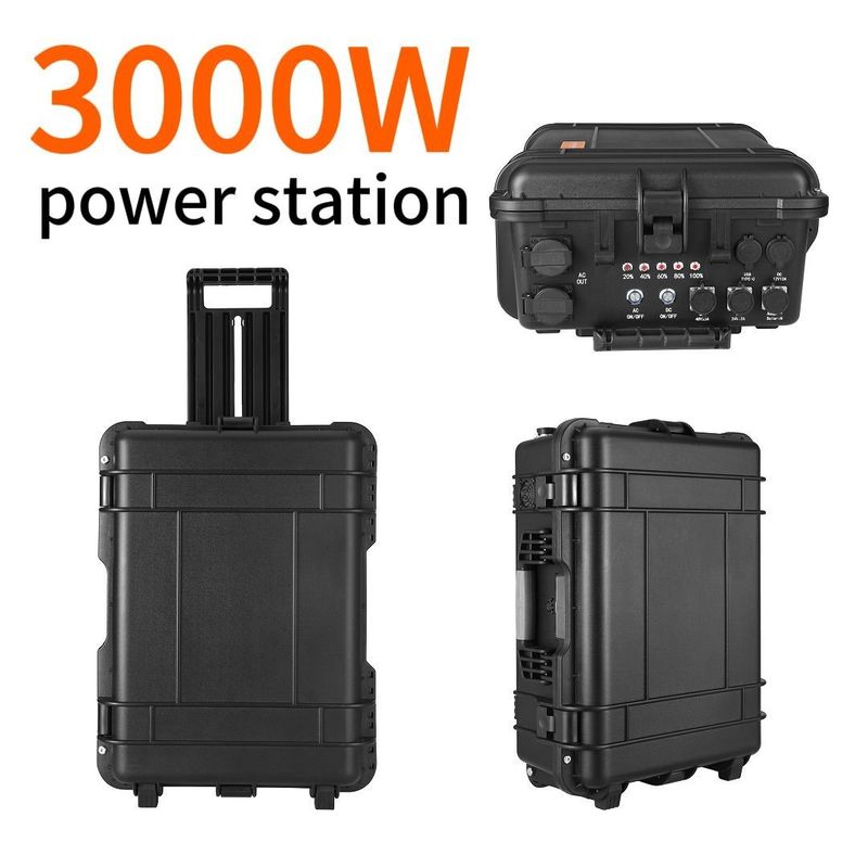 Portable wiederaufladbare Solar-Windkraftanlage 2kw mit Wechselstrom-Rein-Sinus-Wellen-Ausgang