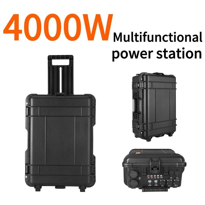 4000 W Portable UPS Energiespeicher Stromversorgung LiFePO4 15A Max AC Ausgangsstrom