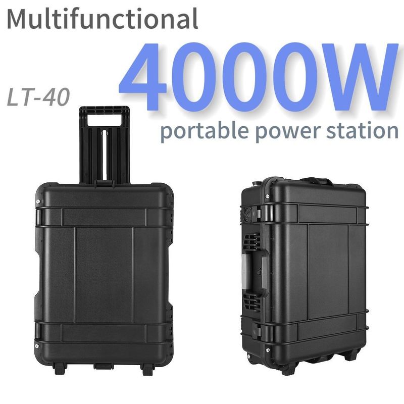 4000W LiFePO4-Laptop-Batterie und 3000W tragbare Kraftanlage für Ladezeit 6-7h