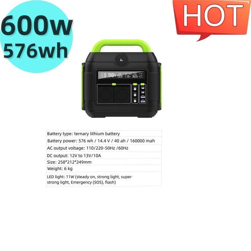600 Watt leise tragbare Kraftstation Solargenerator für recycelbare S6 S6 Outdoor Camping