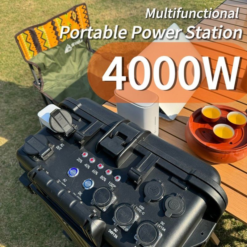 4000 Watt Outdoor Camping Notfallsicherung Portable Power Station mit 6-7h Ladezeit