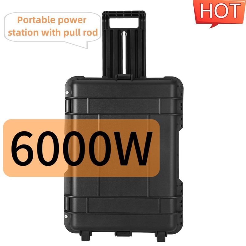 6000W Spitzenleistung Multifunktionaler tragbarer Solargenerator für Outdoor-Stromlösungen