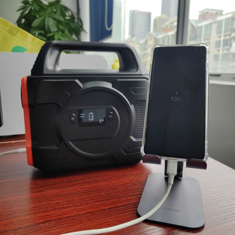 EU AC-Steckdose Notbeleuchtung für das Zuhause Mobilstromkraftwerk 300W tragbare Solargenerator