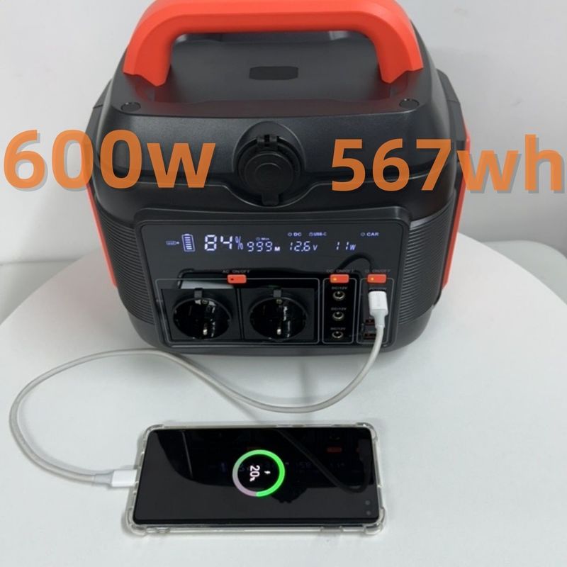 Einfache und sichere Anlage 600W288wh Solargenerator mit Wechselstromanschluss