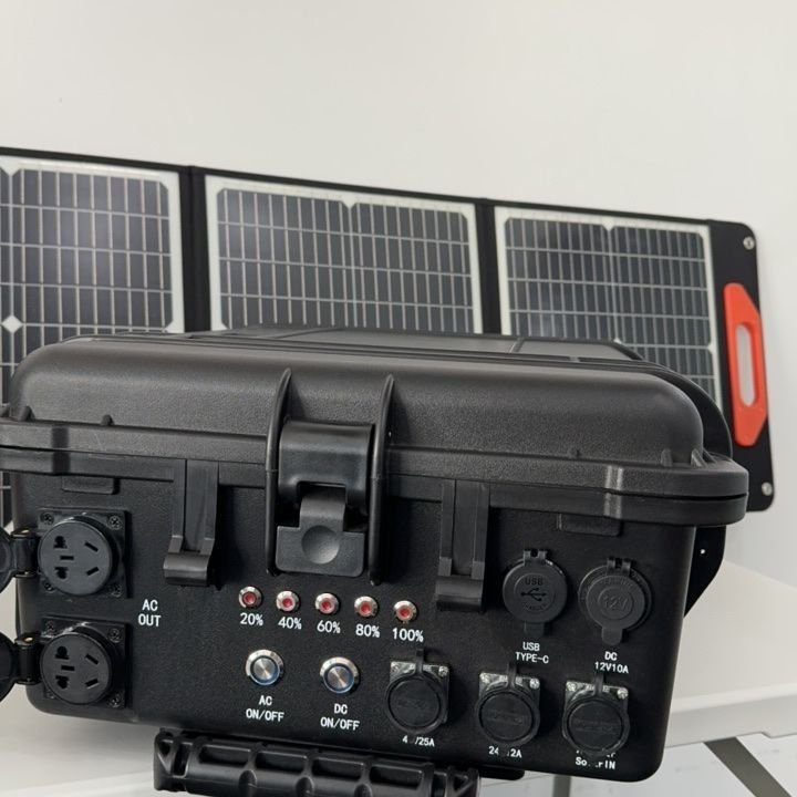 AC-Reine Sinuswelle Ausgang 3000W Portable Solar Charger Lithium-Kraftwerk für den Außenbereich