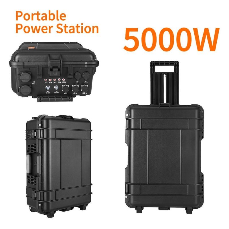 5000W Großstromgenerator Camping Lithium-Portable Solarkraftwerk mit LT-50