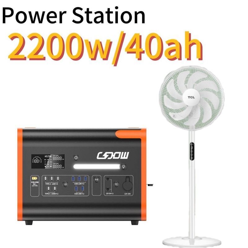 2048wh 2200W tragbare Solarenergie-Speicher-Kraftanlage mit reinem Sinuswellen-Inverter