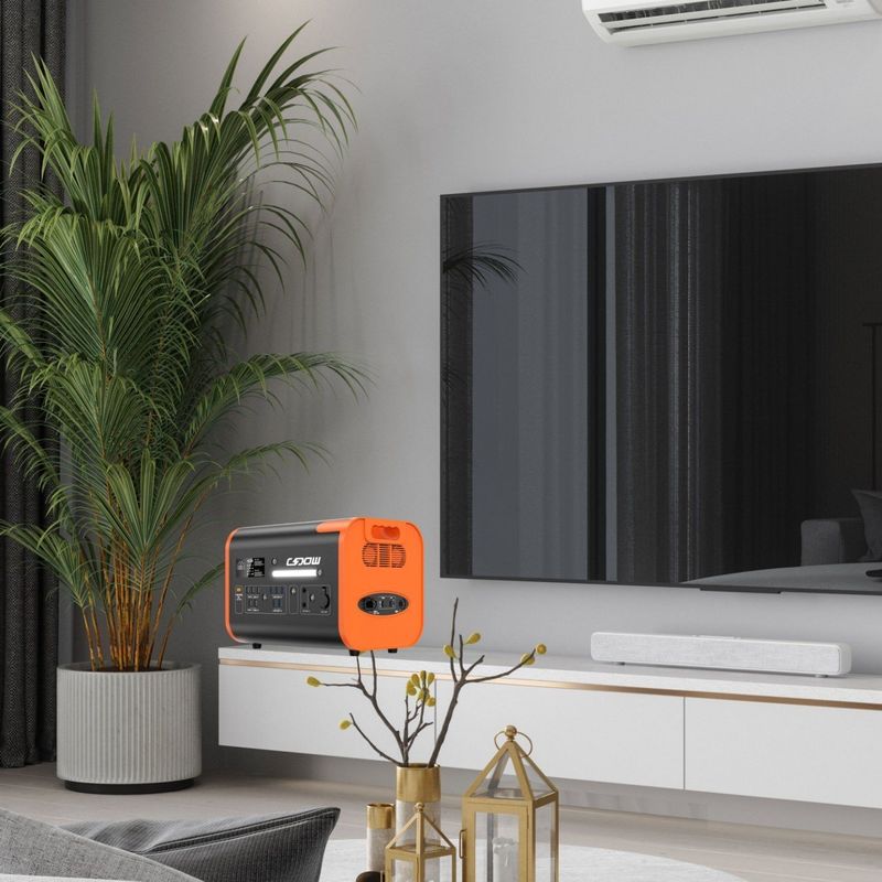 All-in-One-Solarkollektor Notstromversorgungsanlage 2200W/2400W Große Kapazität für den Außenbereich