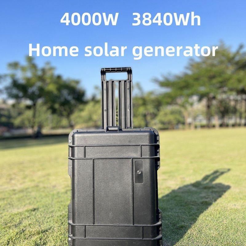 Außenenergie Speicher LiFePO4 Batterie 4000W Portable Solar Panel Camping Kraftwerk