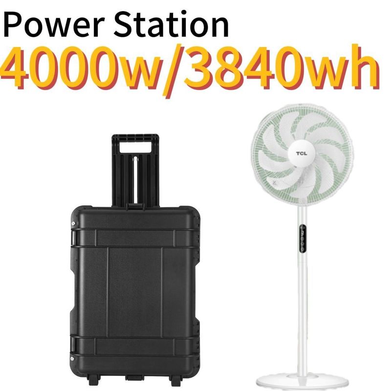 8000W Spitzenleistung Portable Solargenerator 3840wh Notfall-Energie Speicher Kraftwerk