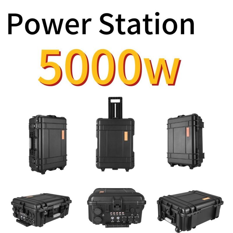 Reiner Sinuswellenumrichter Typ Außen 5000W Großkapazität Lithium Solarkraftwerk