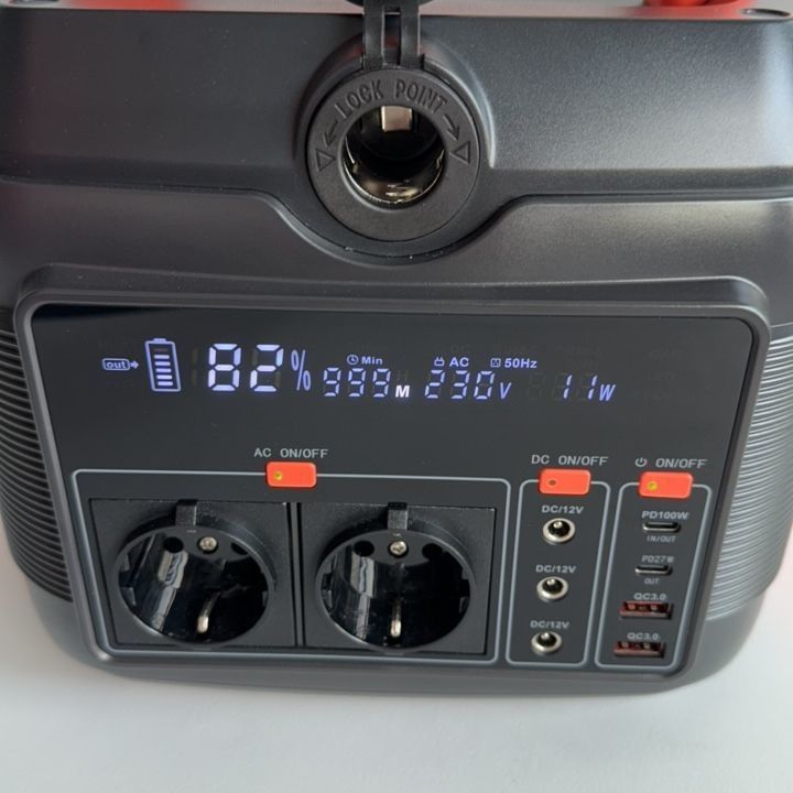 AC-Ausgang 220V 50Hz/110V 60Hz Portable Power Station 600W für Notfälle mit mobiler Energieversorgung