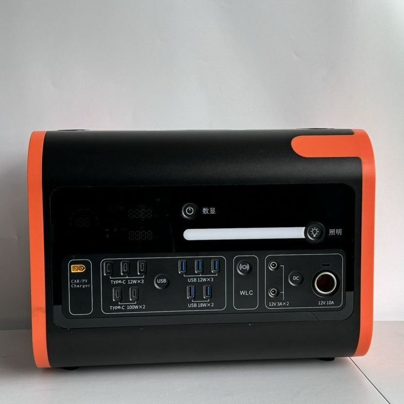 800 Watt Solar-Eingang Portable Mobile Power Station 200 Watt reine Sinuswellen-Inverter 2200 Watt Außen Notfall