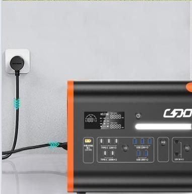 1000 Watt mobiler Generator Solarlader Wechselstrom-Ausgangssteckdose für 2200 Watt Außenkraftwerk