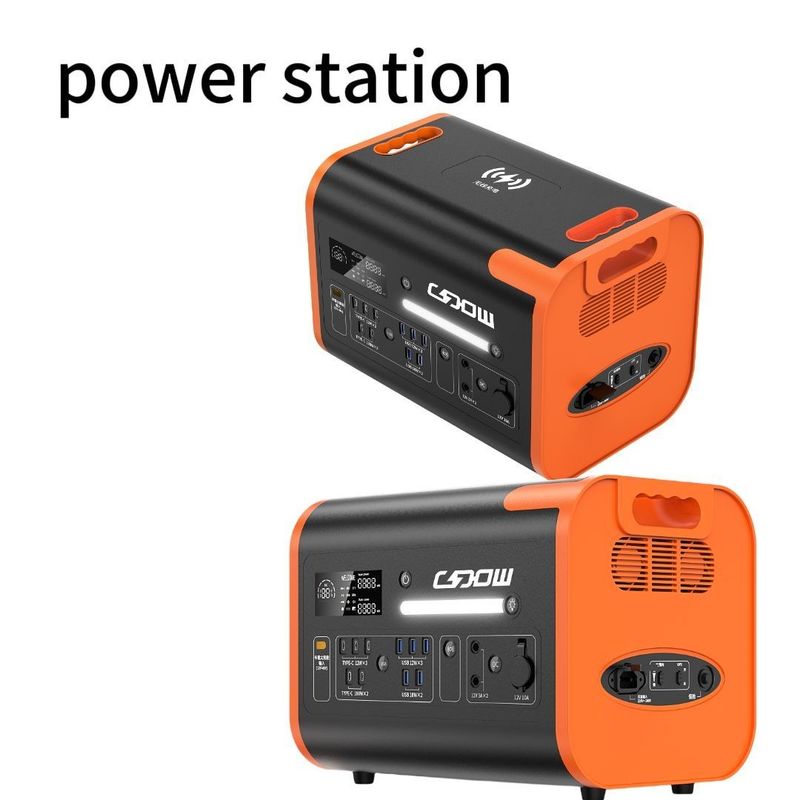 Outdoor Home Camping Portable Power Station mit 110V/220V und 15W drahtlosem Laden