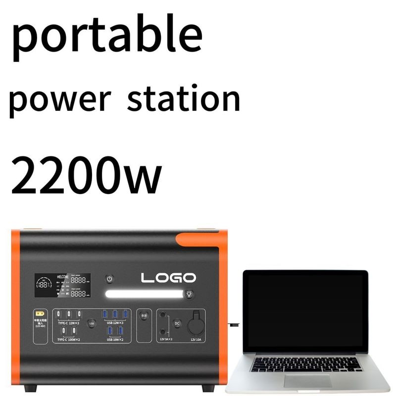 2200W110/220V Orange mit schwarz Silent Outdoor Home Notfall-Stromversorgungsanlage und langlebig