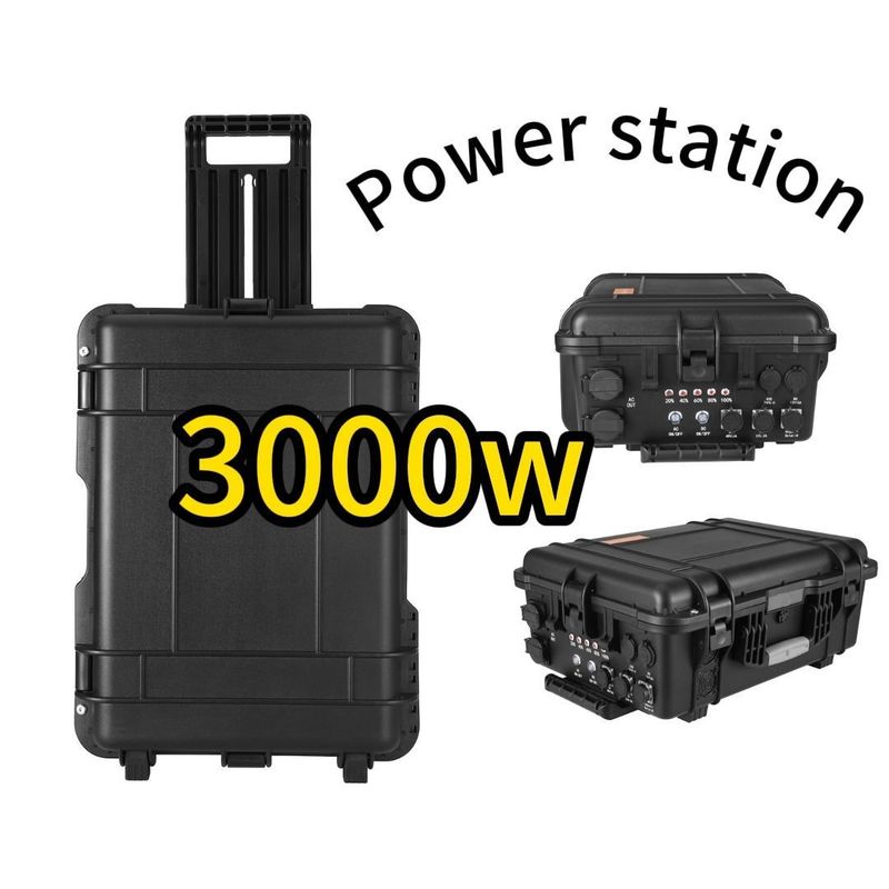 Lithiumbatterie 3000 Watt 1000 Watt Außen Notfall-Mobilkraftwerk CE.Un38.3 Zertifizierung