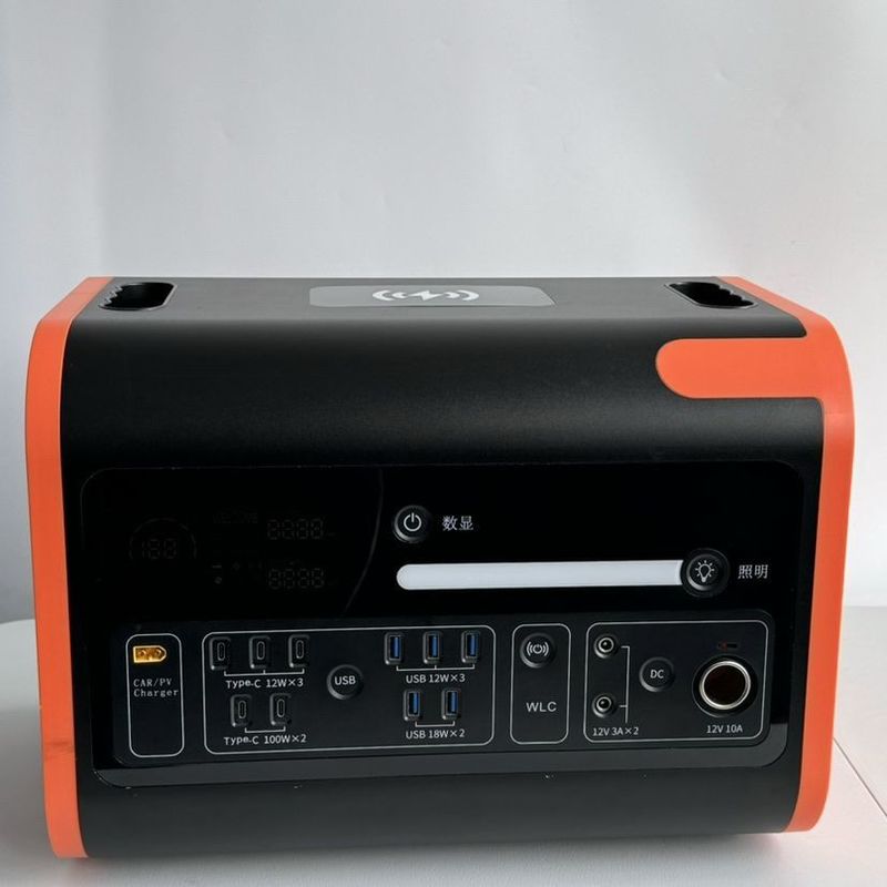 1500 Watt schnelle mobile Ladekraftstation für die Speicherung von Solarenergie und drahtlose Ladung
