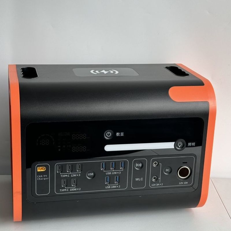 Lebensdauer 2000 Mal 600 Watt Energiespeicher für Zuhause Solargenerator 2200 Watt tragbares Kraftwerk
