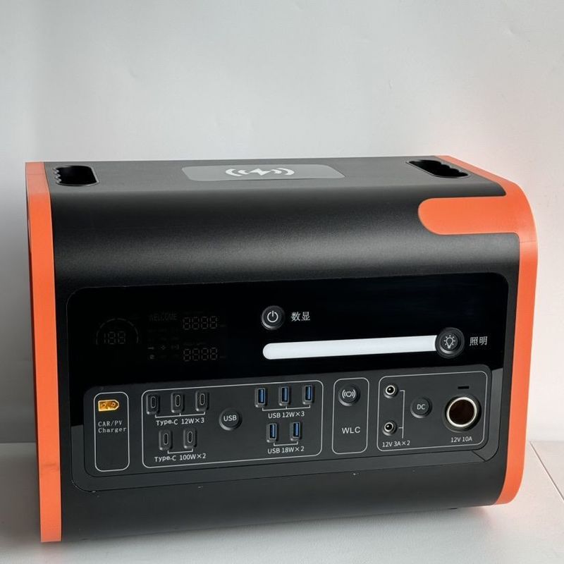 1000W tragbare Generator Außen DC AC Eingang Ausgang 2200W Kraftwerk für lange Dauer