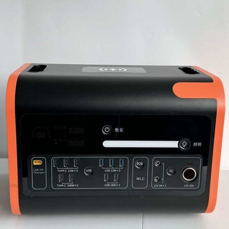 Portable Power Station 2200W Pure Sine LiFePO4 UPS Backup Battery für Camping im Freien