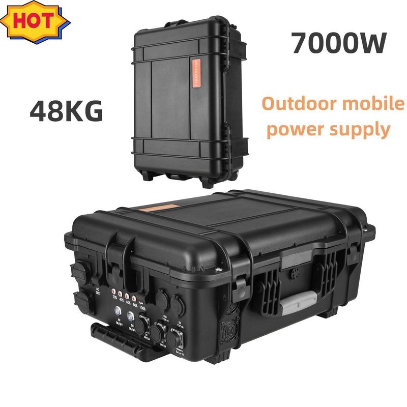 7000 Watt Camping-Solar-Portable-Ladestation mit 15A Max-Wechselstrom