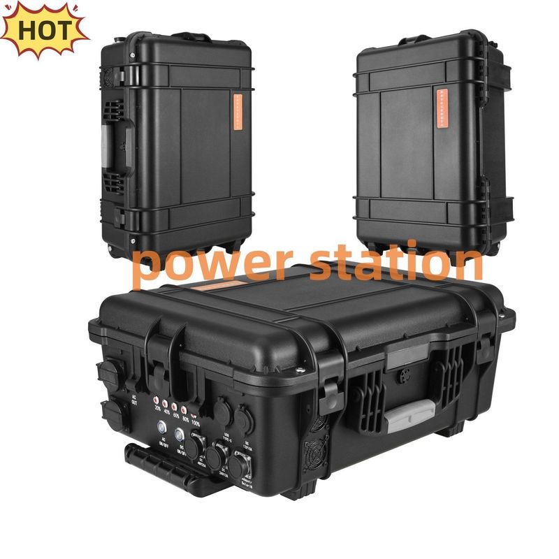 Schwarz Anpassungsfähige 3000W/4000W/5000W/6000W/7000W Outdoor-Fischerei-Portable Power Station