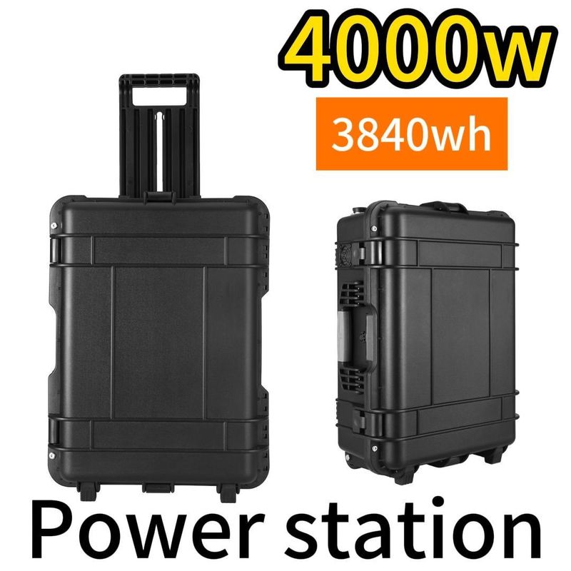 Ausgangsleistung 4000 W LiFePO4 tragbares Kraftwerk für Notfälle und Reisen
