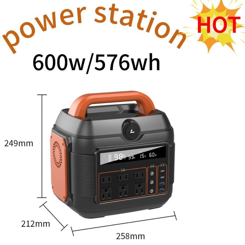Familienlager im Freien 600 Watt Solarkraftwerk mit Batterie und Solarpanelladung